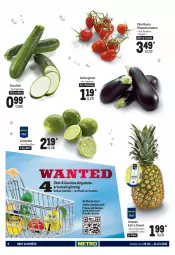 Gazetka promocyjna Metro - Food - Gazetka - ważna od 31.03 do 31.03.2021 - strona 6 - produkty: ananas, angebot, angebote, aubergine, auberginen, decke, eis, früchte, gin, limette, limetten, Metro, Mett, metten, obst, reis, rispentomaten, Schal, Schale, Ti, tomate, tomaten, zucchini