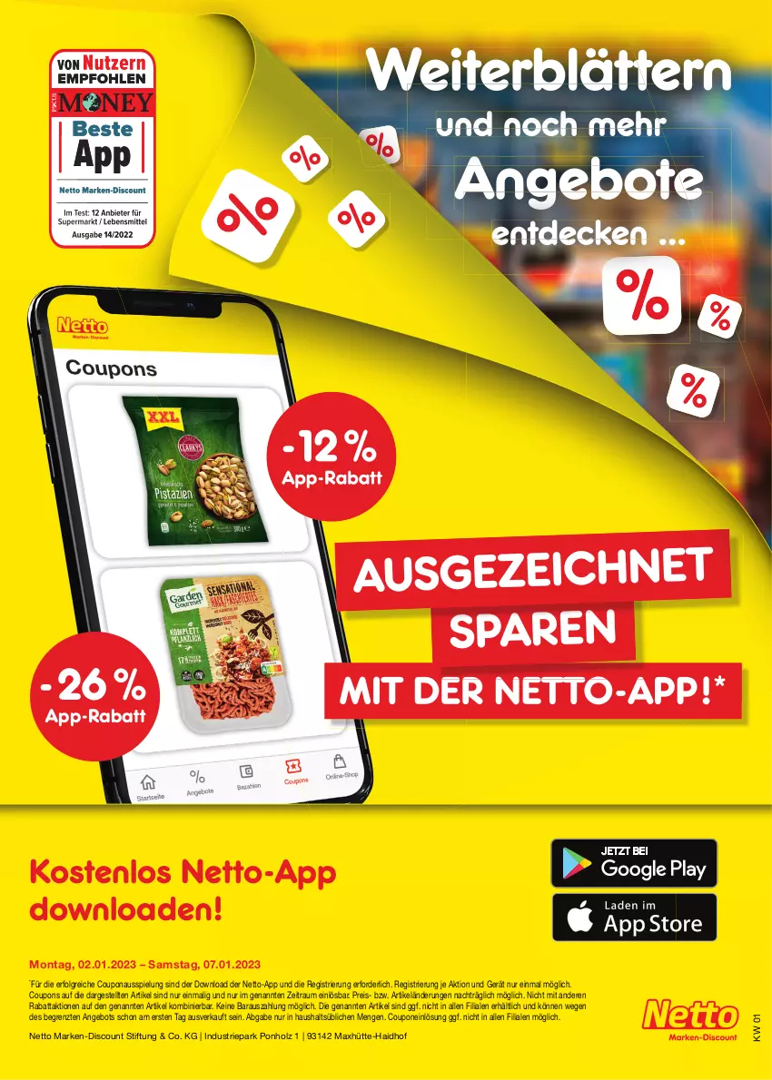 Aktueller Prospekt Netto Marken-Discount - Filial-Angebote - von 02.01 bis 07.01.2023 - strona 45 - produkty: angebot, angebote, coupon, coupons, decke, discount, eis, Holz, LG, marken-discount, reis, Ti, ZTE