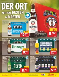 Gazetka promocyjna Netto Marken-Discount - Filial-Angebote - Gazetka - ważna od 07.01 do 07.01.2023 - strona 27 - produkty: alkohol, angebot, Berger, bestpreis, bier, eis, erdinger, Freiberger, getränk, jever, jever pilsener, limo, limonade, limonaden, malz, orange, pils, pilsener, reis, Ti, zitrone, ZTE