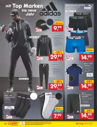 Gazetka promocyjna Netto Marken-Discount - Filial-Angebote - Gazetka - ważna od 07.01 do 07.01.2023 - strona 30 - produkty: Adidas, asti, bier, Biere, Cap, eis, elle, hose, ndk, quad, reis, retroshorts, Ria, shirt, shorts, sneaker, sneakersocken, socken, Sport, Sweathose, T-Shirt, Tasche, Ti, tisch