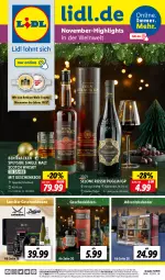 Gazetka promocyjna Lidl - Highlights in der Weinwelt - Gazetka - ważna od 30.11 do 30.11.2023 - strona 1 - produkty: Adventskalender, angebot, angebote, berliner, bio, discount, Geschenkbox, lebensmittel, magazin, ndk, Schal, Schale, schott, scotch, scotch whisky, single malt, Ti, wein, whisky