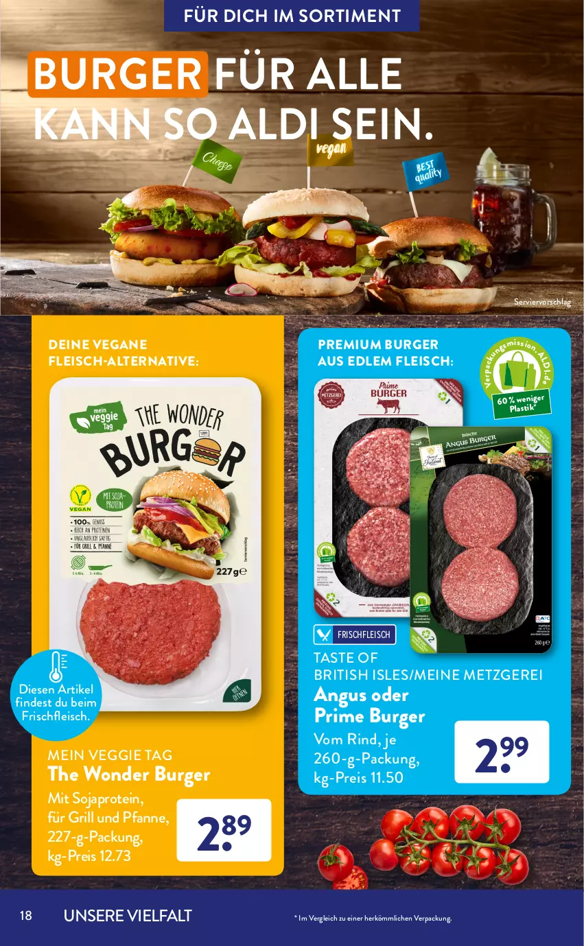 Aktueller Prospekt AldiSud - GRILLEN KANN SO ALDI SEIN. - von 01.07 bis 31.07.2022 - strona 18 - produkty: aioli, aldi, asti, bier, burger, camembert, chili, eis, eisbergsalat, fleisch, für grill und pfanne, grill, grill und pfanne, Grillkäse, grillsauce, gurke, gurken, hamburger, jalapeño, Käse, natur, olive, pfanne, reis, rind, salat, sauce, sirup, soja, steak, Ti, tomate, tomaten, und pfanne, Vegane Fleisch, veggie, whiskey, zwiebel, zwiebeln