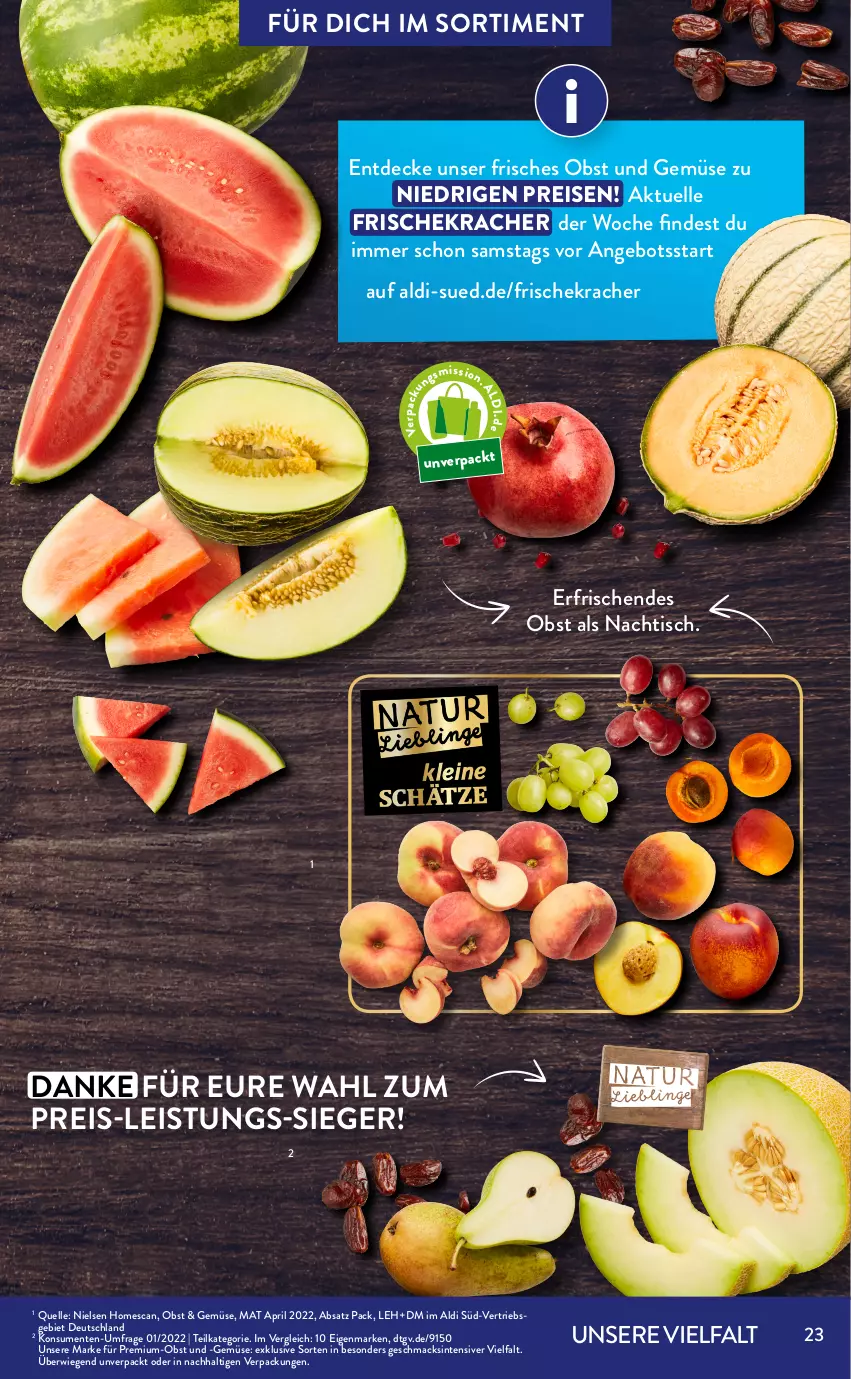 Aktueller Prospekt AldiSud - GRILLEN KANN SO ALDI SEIN. - von 01.07 bis 31.07.2022 - strona 23 - produkty: aldi, ananas, angebot, Datteln, decke, eis, elle, ente, fleisch, grill, kracher, mac, Mantel, Meister, obst, Obst und Gemüse, pril, reis, rezept, salz, Speck, Ti, tisch, und gemüse, vorspeise