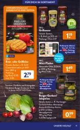 Gazetka promocyjna AldiSud - GRILLEN KANN SO ALDI SEIN. - Gazetka - ważna od 31.07 do 31.07.2022 - strona 19 - produkty: aioli, aldi, asti, bier, burger, camembert, chili, eis, eisbergsalat, fleisch, für grill und pfanne, grill, grill und pfanne, Grillkäse, grillsauce, gurke, gurken, hamburger, jalapeño, Käse, natur, olive, pfanne, reis, rind, salat, sauce, sirup, soja, steak, Ti, tomate, tomaten, und pfanne, Vegane Fleisch, veggie, whiskey, zwiebel, zwiebeln