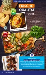 Gazetka promocyjna AldiSud - GRILLEN KANN SO ALDI SEIN. - Gazetka - ważna od 31.07 do 31.07.2022 - strona 22 - produkty: aldi, ananas, angebot, Datteln, decke, eis, elle, ente, fleisch, grill, kracher, mac, Mantel, Meister, obst, Obst und Gemüse, pril, reis, rezept, salz, Speck, Ti, tisch, und gemüse, vorspeise