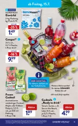 Gazetka promocyjna AldiSud - GRILLEN KANN SO ALDI SEIN. - Gazetka - ważna od 31.07 do 31.07.2022 - strona 31 - produkty: aldi, alle artikel ohne dekoration, ambia, Behälter, campari, cocktail, cocktails, dekoration, dell, drink, eis, eiswürfel, elle, flasche, getränk, gin, korb, kühltasche, lebensmittel, LG, likör, melone, Mode, mojito, reis, reiss, rel, rucksack, sac, smoothie, Tasche, Ti, wasser, wassereis, wassermelone, weck, wein, würfel, ZTE