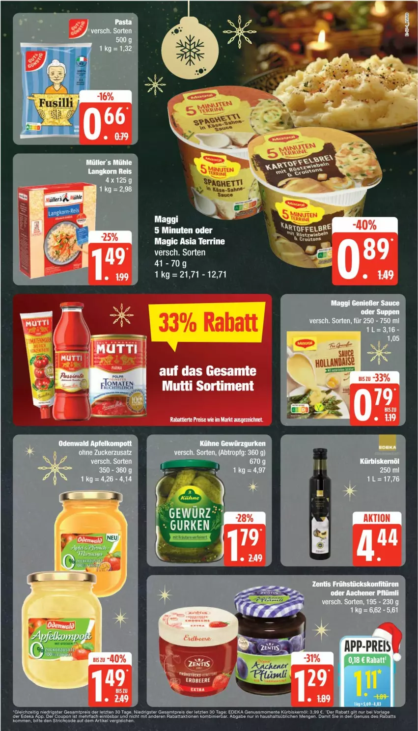 Aktueller Prospekt Edeka - Prospekte - von 02.12 bis 07.12.2024 - strona 17 - produkty: coupon, deka, eier, eis, korn, LG, maggi, Maus, Müller, nuss, reis, tee, terrine, Ti, zucker