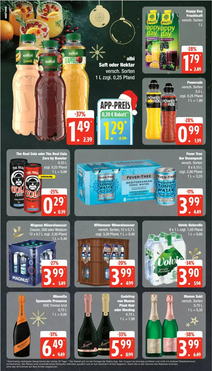 Aktueller Prospekt Edeka - Prospekte - von 02.12 bis 07.12.2024 - strona 22 - produkty: Alwa, butter, cola, coupon, deka, eis, mineralwasser, Mineralwasser Classic, papier, reis, Ti, wasser, ZTE