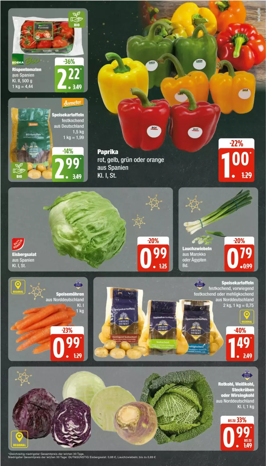 Aktueller Prospekt Edeka - Prospekte - von 02.12 bis 07.12.2024 - strona 9 - produkty: eis, eisbergsalat, mehl, möhren, orange, reis, salat, speisemöhren, Ti, ZTE