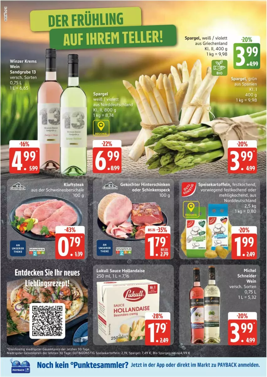 Aktueller Prospekt Edeka - Prospekte - von 28.04 bis 03.05.2025 - strona 6 - produkty: bio, eis, hollandaise, kartoffel, kartoffeln, lukull, mehl, reis, sauce, sauce hollandaise, Schal, Schale, schwein, spargel, speisekartoffeln, tee, Ti, wein, ZTE