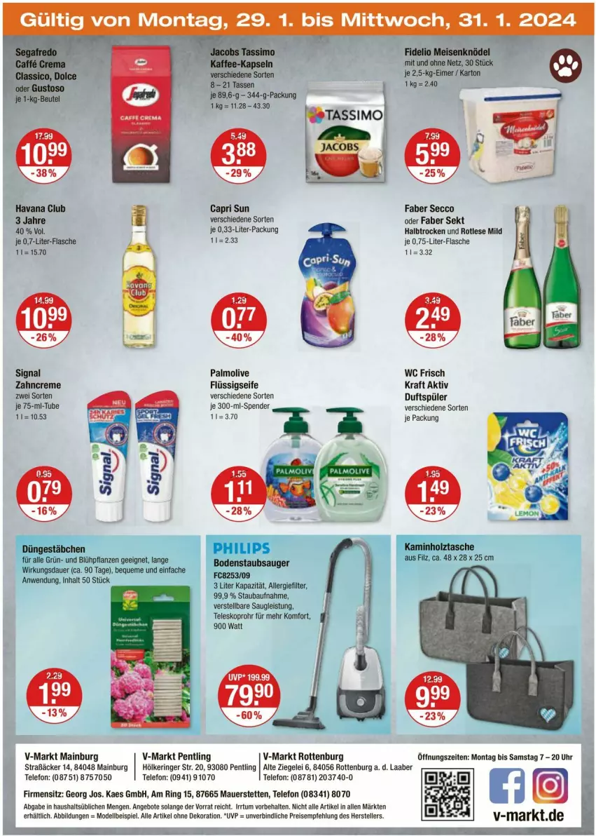 Aktueller Prospekt Vmarkt - Prospekte - von 25.01 bis 31.01.2024 - strona 20 - produkty: alle artikel ohne dekoration, angebot, angebote, auer, Bau, beere, beeren, bodenstaubsauger, Cap, creme, dekoration, dell, ecco, eis, elle, flasche, flüssigseife, Havana Club, Holz, HP, kaes, kaffee, kaffee-kapseln, Kamin, Kaminholz, Knödel, kraft, Meisenknödel, Mode, olive, palmolive, pflanze, pflanzen, reis, ring, Seife, sekt, Signal, staubsauger, Tasche, tasse, telefon, Teleskop, teller, Ti, uhr, zahncreme