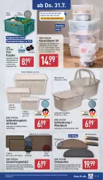 Gazetka promocyjna Aldi Nord - Von Montag - Gazetka - ważna od 02.08 do 02.08.2025 - strona 21 - produkty: aldi, aufbewahrungsbox, decke, Deckel, dell, elle, Germ, gin, Klappbox, Klarsichtbox, korb, leine, LG, Mode, reifen, Ria, schmutzfangmatte, Stufenmatten, Ti, wäschekorb, ZTE