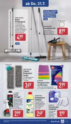 Gazetka promocyjna Aldi Nord - Von Montag - Gazetka - ważna od 02.08 do 02.08.2025 - strona 23 - produkty: backofen, Bodenplatte, Bodenwischbezüge, Clin, entkalker, fenster, flasche, gin, grill, Gummibesen, laminat, latte, lebensmittel, LG, mikrofaser, Ofen, Optiwisch, reiniger, Reinigung, reinigungstücher, Ria, Teleskop, teleskopstiel, Ti, tücher, zitrone, zitronen, ZTE
