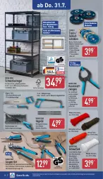 Gazetka promocyjna Aldi Nord - Von Montag - Gazetka - ważna od 02.08 do 02.08.2025 - strona 24 - produkty: abis, Bank, Bau, bügel, dell, elle, ente, ferrex, gin, Holz, Kombizange, kraft, LG, Mode, regal, säge, schwerlastregal, Seitenschneide, Ti, wasser, Wasserpumpenzange, weck, Zangen, ZTE