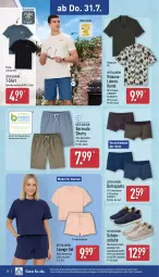 Gazetka promocyjna Aldi Nord - Von Montag - Gazetka - ważna od 02.08 do 02.08.2025 - strona 26 - produkty: Bau, baumwolle, bermuda, bermudas, bett, ecovero, eis, hemd, leine, lenzing, lounge-set, Mode, Pants, reine baumwolle, Retropants, Ria, rwe, schuhe, shirt, shorts, T-Shirt, Ti, up2fashion, wasser, wolle
