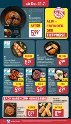 Gazetka promocyjna Aldi Nord - Von Montag - Gazetka - ważna od 02.08 do 02.08.2025 - strona 28 - produkty: aldi, backwaren, Bau, bio, braten, chicken wings, eis, geback, gewürz, gouda, grill, hähnchenflügel, Käse, mit gouda, Ofen, Plunder, reis, rotwein, sauce, schinken, Schmelzkäse, schmelzkäsezubereitung, schnitten, schwein, schweine, Speck, steinofen, Ti, tiefpreis, wein, weine, Zelt, zucker
