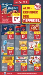 Gazetka promocyjna Aldi Nord - Von Montag - Gazetka - ważna od 02.08 do 02.08.2025 - strona 30 - produkty: aldi, angebot, angebote, aus der tiefkühlung, barilla, beutel, butter, butterkeks, eis, eiskonfekt, elle, flammkuchen, frucht, gelatine, gin, keks, kekse, kuchen, lamm, leibniz, lorenz, milch, nippon, nuss, Ofen, pasta, pizza, reis, riegel, sahne, saltletts, sauce, schoko, schokolade, Spezi, steinofen, Sweetland, teller, Ti, tiefpreis, wagner