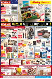 Gazetka promocyjna Norma - Norma - Gazetka - ważna od 12.12 do 12.12.2022 - strona 4 - produkty: abus, akku, Armband, Armbanduhr, auto, Barbie, batterie, Bau, baumwolle, Bebe, bett, Betttuch, bettwäsche, beutel, Bleistift, bleistifte, brot, brother, buntstifte, decke, dell, disney, Duftkerze, edelstahl, eis, elle, fasermaler, flasche, Geldbörse, Geschenkbeutel, Geschenkpapier, geschenkset, Geschenktasche, gin, gutschein, gutscheine, Handy, Holz, Jura, kerze, Kinder, kissen, koffer, Kreativset, Kreide, leine, LG, Lusti, Malblock, mikrofaser, Mode, monster, Monster Truck, Nachtlicht, ndk, papier, Paw Patrol, Pinsel, Puppe, Puzzle, reis, rind, rum, Schal, schreibwaren, Seife, smartphone, smartphones, spannbetttuch, Spiele, spielwaren, Sport, stifte, Tasche, taschen, Ti, Tiere, tisch, tragetasche, trolley, tuc, uhr, umhängetasche, usb, wasser, wendebettwäsche, wolle, würfel, Yo, zeichenblock