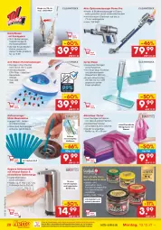 Gazetka promocyjna Netto Marken-Discount - Filial Angebote - Gazetka - ważna od 18.12 do 18.12.2021 - strona 28 - produkty: akku, ball, batterie, bodenstaubsauger, Bodentücher, curry, currywurst, eimer, eis, elle, , fenster, handstaubsauger, latte, mac, mikrofaser, ndk, reifen, reiniger, Reinigung, reis, Seife, seifenspender, snack, staubsauger, teppich, Ti, Tiere, topf, tücher, versandkostenfrei, wasser, wassertank, wurst