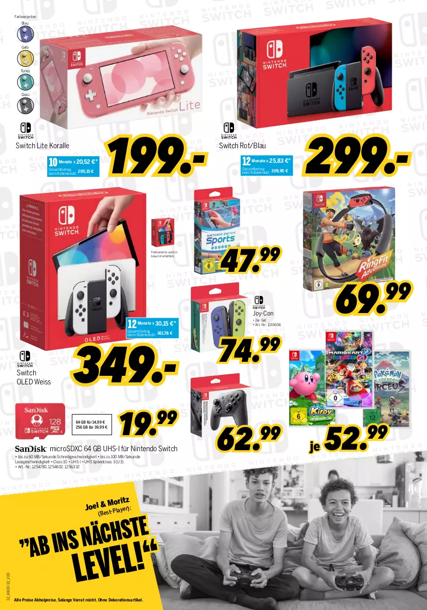 Aktueller Prospekt Medimax - MEDIMAX Prospekt KW23 2022 - von 03.06 bis 09.06.2022 - strona 2 - produkty: abholpreise, dekoration, eis, microsd, microsdxc, nintendo, Nintendo Switch, reis, Ria, spee, Ti