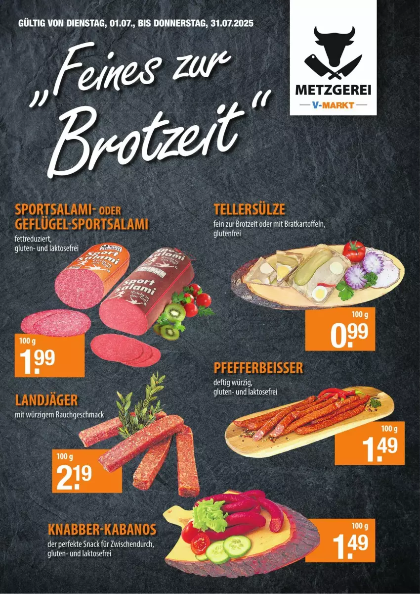 Aktueller Prospekt Vmarkt - Prospekte - von 23.07 bis 06.08.2025 - strona 2 - produkty: ente, snack, Ti