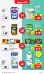 Gazetka promocyjna Lidl - Aktionsprospekt - Gazetka - ważna od 21.10 do 21.10.2023 - strona 3 - produkty: angebot, Bona, butter, butterkeks, caramel, cola, cookie, cookies, drink, eis, genovese, gin, hafer, Haferdrink, haltbare milch, italiamo, joghur, joghurt, keks, kekse, Milbona, milch, pesto, reis, schoko, soja, Sondey, Ti, ZTE