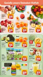 Gazetka promocyjna Rewe - Prospekte - Gazetka - ważna od 17.06 do 17.06.2023 - strona 4 - produkty: ananas, aprikose, aprikosen, avocado, avocados, Becher, bio, eis, fleisch, florette, kopfsalat, melone, Nektar, nektarinen, obst, pfirsich, pfirsiche, pflaume, pflaumen, reifen, salat, Schal, Schale, smoothie, tafeläpfel, Ti