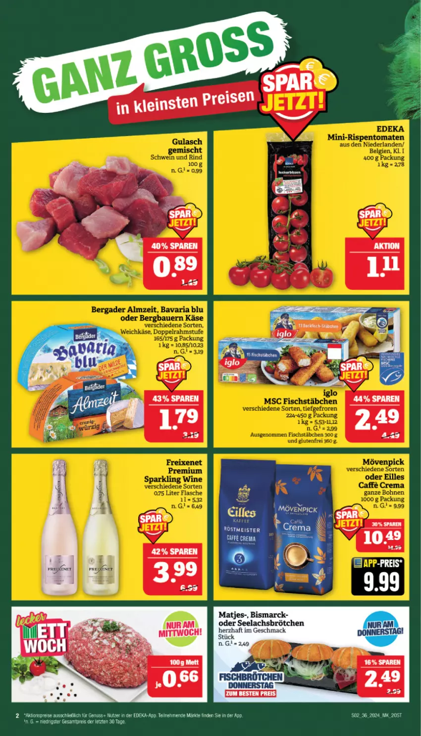 Aktueller Prospekt Marktkauf - Prospekt - von 01.09 bis 07.09.2024 - strona 4 - produkty: bismarck, brötchen, deka, eis, fisch, lachs, mac, matjes, nuss, reis