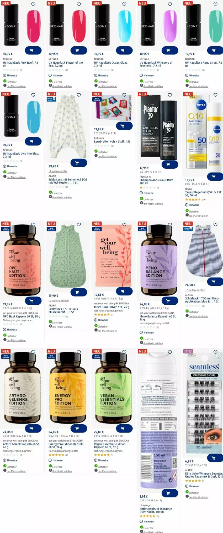 Aktueller Prospekt Dm Drogerie - Prospekte - von 02.06 bis 11.06.2025 - strona 11 - produkty: Antitranspirant, aqua, bio, dell, deo, deospray, eis, Holz, Krebs, lack, Nagellack, nivea, Q10, sac, schlafsack, shampoo, Tagespflege, Ti, Yo