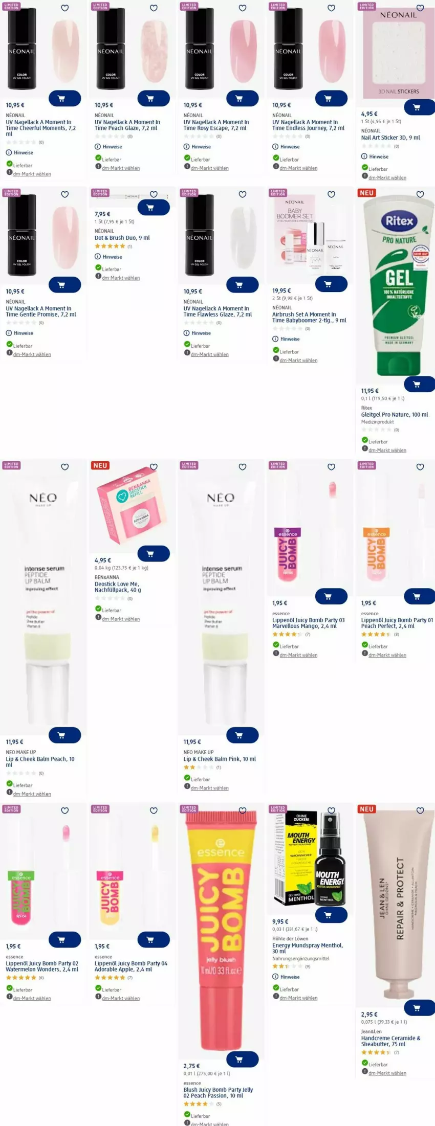 Aktueller Prospekt Dm Drogerie - Prospekte - von 02.06 bis 11.06.2025 - strona 13 - produkty: Apple, butter, Cap, creme, deo, Deostick, eis, handcreme, lack, LG, make up, mango, medizinprodukt, Nagellack, natur, Ritex, rum, Serum, Sheabutter, tee, Ti