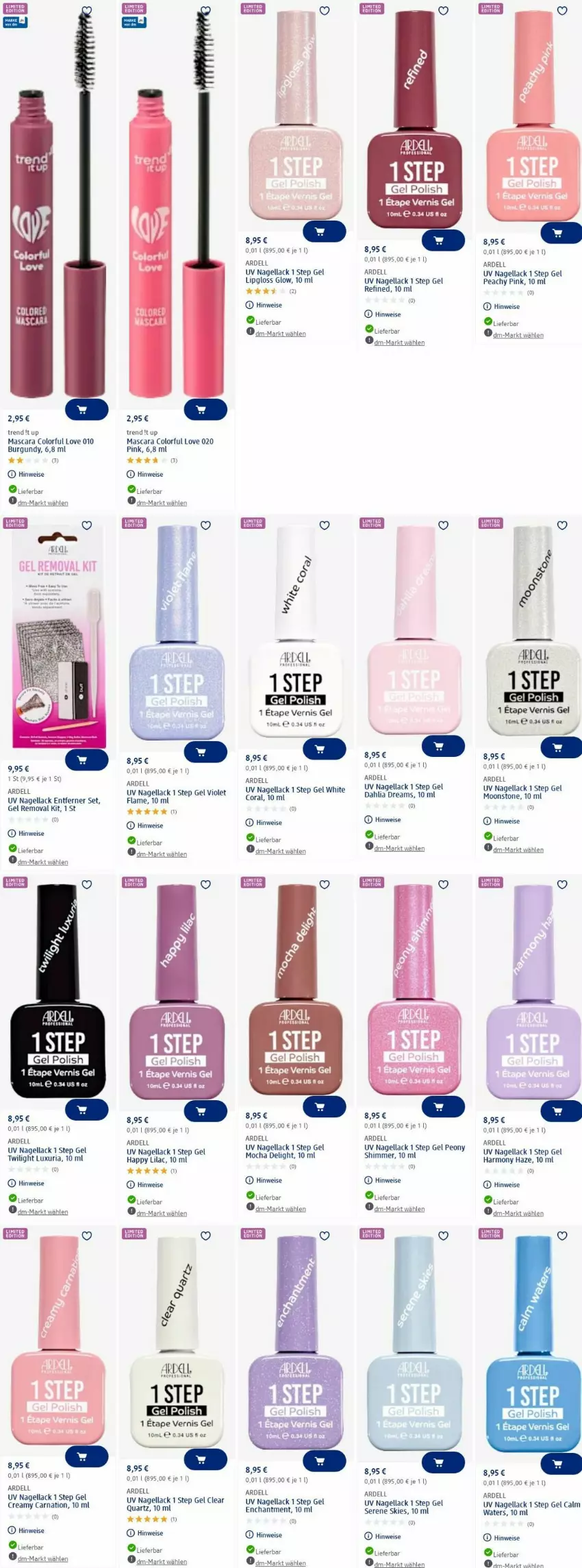 Aktueller Prospekt Dm Drogerie - Prospekte - von 02.06 bis 11.06.2025 - strona 19 - produkty: Coral, dell, eier, eis, lack, LG, Lipgloss, Mascara, Nagellack, Ria, Ti