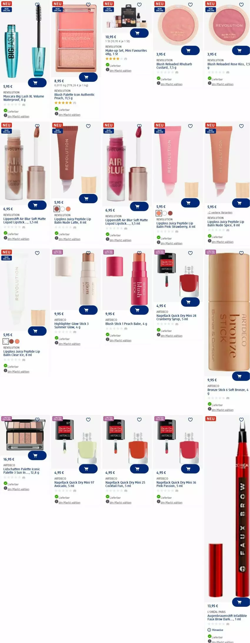 Aktueller Prospekt Dm Drogerie - Prospekte - von 02.06 bis 11.06.2025 - strona 8 - produkty: avocado, cocktail, cranberry, eis, l'oreal, lack, latte, LG, Lipgloss, Lippenstift, Lipstick, Make-up, Mascara, Nagellack, Palette, rel, Ria, Ti