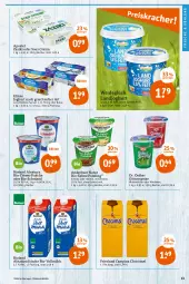 Gazetka promocyjna Tegut - Angebote der Woche - Gazetka - ważna od 13.05 do 13.05.2023 - strona 15 - produkty: andechser natur, Becher, beere, bio, bioland, Dr. Oetker, eimer, eis, elinas, elinas joghurt, ente, götterspeise, himbeer, himbeere, honig, joghur, joghurt, joghurt nach, landjoghurt, Meister, milch, natur, natura, pudding, sahne, schmand, schoko, sour cream, Ti, vanille, vollmilch, waldmeister, zaziki