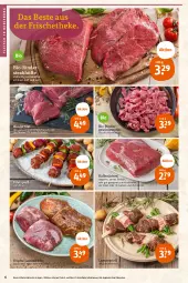 Gazetka promocyjna Tegut - Angebote der Woche - Gazetka - ważna od 13.05 do 13.05.2023 - strona 8 - produkty: angebot, angebote, bio, bohne, bohnen, braten, dekoration, eis, filet, filets, fleisch, geschnetzeltes, lamm, mac, natur, rind, rinder, rinderfilet, Rindergeschnetzeltes, Rinderkeule, Rindersteak, rwe, Speck, steak, steakhüfte, Ti, wurst, Zelt