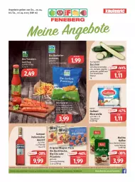 Gazetka promocyjna Feneberg - Prospekte - Gazetka - ważna od 22.04 do 22.04.2023 - strona 1 - produkty: angebot, angebote, aperitif, backofen, beutel, bio, bockwurst, campari, eis, elle, flasche, galbani, gin, grill, kaffee, ketchup, lebensmittel, melitta, mozzarella, oder piccolinis, Ofen, original wagner, piccolinis, pizza, pommes, reis, rel, rwe, salat, Ti, tomate, tomaten, tomatenketchup, wagner, wurst, wurst in selbstbedienung, ZTE, zucchini