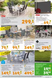 Gazetka promocyjna  - Gazetka - ważna od 11.05 do 11.05.2024 - strona 9 - produkty: armlehnen, Bank, Brei, Cap, eis, ente, Garten, gartentisch, glasplatte, HP, klappsessel, klappstuhl, lack, latte, möbel, rasen, reis, Ria, rückenlehne, Seitensichtschutz, sessel, Stapelstühl, stapelstuhl, stuhl, Stühl, teppich, Ti, tisch, tischplatte, Yo, Zement, ZTE