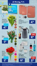 Gazetka promocyjna AldiSud - ALDI Aktuell - Gazetka - ważna od 16.04 do 16.04.2022 - strona 17 - produkty: aldi, alle artikel ohne dekoration, Brei, casa deco, Crofton, crofton®, decke, dekoration, dell, edelstahl, eis, elle, Feuerzeug, Germ, gin, Holz, isolierkanne, kerze, knallerpreis, Lampe, leine, Mode, orchidee, orchideen, pflanze, pflanzen, reis, Ria, schneidebrett, spülmaschinen, Ti, ZTE