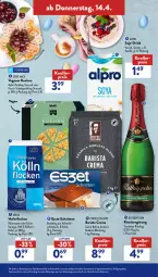 Gazetka promocyjna AldiSud - ALDI Aktuell - Gazetka - ważna od 16.04 do 16.04.2022 - strona 37 - produkty: alle artikel ohne dekoration, alpro, apfel, Blüte, bohne, brot, dekoration, drink, eis, flasche, gin, hafer, haferflocken, kirsch, knallerpreis, kölln, korn, kuchen, milch, pudding, reis, riesling, rotkäppchen, schnitten, schoko, schokolade, soja, Ti, vanille, vollmilch, ZTE