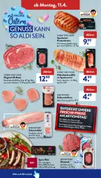 Gazetka promocyjna AldiSud - ALDI Aktuell - Gazetka - ważna od 16.04 do 16.04.2022 - strona 8 - produkty: aldi, angebot, angebote, braten, brustfilet, decke, eis, filet, filets, fleisch, gin, grill, hähnchenbrust, hähnchenbrustfilet, Kalbsmedaillons, krustenbraten, Mantel, medaillons, nuss, reis, Rib-eye Steak, rind, rum, rumpsteak, schwein, schweine, schweinefilet, Speck, steak, Ti, wein, weine, ZTE