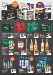 Gazetka promocyjna E Center - Angebote der Woche - Gazetka - ważna od 01.10 do 01.10.2022 - strona 9 - produkty: alkohol, Alwa, bier, carlsberg, eis, elle, flasche, frucht, fruchtsäfte, gerolsteine, gerolsteiner, getränk, getränke, glasflasche, Hefe, könig pilsener, mineralwasser, Paula, paulaner, pet-flasche, pils, pilsener, reis, säfte, steiner, Ti, tuc, Tucher, vorteilspreis, Waldquelle, warsteiner, wasser, WICK