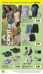 Gazetka promocyjna Lidl - Aktionsprospekt - Gazetka - ważna od 01.06 do 01.06.2024 - strona 26 - produkty: angebot, angebote, crivit, eis, elle, funktionsshirt, ndk, reis, rel, sandale, Schal, Schale, shirt, shorts, socken, Tasche, taschen, telefon, Ti, uhr