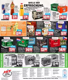 Gazetka promocyjna Hit - Wochenprospekt - Gazetka - ważna od 15.06 do 15.06.2024 - strona 18 - produkty: angebot, angebote, auer, Bad, bier, bio, bitburger, braun, brause, budweiser, burger, drink, eimer, eis, eistee, elle, Engel, erdinger, Estrella Damm, fassbrause, fisch, flasche, franziskaner, gerolsteine, gerolsteiner, glasflasche, granini, heineken, kellerbier, köstritzer, krombache, krombacher, limo, limonade, limonaden, lipton, Lübecker, nuss, orange, Paula, paulaner, pils, pilsner, pilsner urquell, radler, Rauch, red bull, reis, rel, rheinfels quelle, schorle, Spezi, steiner, tee, Ti, uhr, warsteiner, weissbier, ZTE