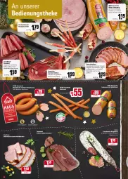 Gazetka promocyjna Rewe - Diese Woche im Angebot! - Gazetka - ważna od 24.12 do 24.12.2021 - strona 6 - produkty: apfel, auer, Bau, Bauer, bockwurst, braten, cranberry, eis, filet, fleisch, fleischwurst, gewürz, hausmarke, Kalbfleisch, knoblauch, Krustenschinken, lachs, leberwurst, meersalz, mit kalbfleisch, mit knoblauch, mit oder ohne knoblauch, pfeffer, rewe hausmarke, rezept, ring, sahne, salami, salz, schinken, schinkenbraten, schwarzwälder schinken, schwein, schweine, schweinefilet, Schweinelachs, serrano, serrano schinken, steinhaus, wein, weine, wurst