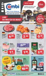 Gazetka promocyjna Combi - Prospekte - Gazetka - ważna od 25.11 do 25.11.2023 - strona 1 - produkty: almighur, almighurt, angebot, angebote, beutel, burlander, decke, deutscher schnittkäse, ehrmann, ehrmann almighurt, eis, elle, ente, flasche, fleisch, Germ, grevensteiner, hackfleisch, hackfleisch gemischt, jägermeister, kaffee, Käse, küche, Küchen, Küchenhelfer, lebensmittel, Meister, melitta, milka, milka schokolade, milram, orange, orangen, pils, pilsener, reis, rind, rwe, schnittkäse, schoko, schokolade, schwein, schwein und rind, steiner, Ti, veltins, veltins pilsener, wein, ZTE