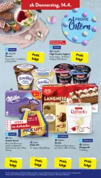 Gazetka promocyjna AldiSud - ALDI Aktuell - Gazetka - ważna od 16.04 do 16.04.2022 - strona 29 - produkty: alle artikel ohne dekoration, alpenmilch, Becher, creme, dekoration, dessert, ehrmann, eis, elle, ferrero, gin, joghur, joghurt, landliebe, langnese, leibniz, LG, milch, milchreis, milka, orange, pfirsich, Pick Up!, raffaello, reis, schoko, snack, stieleis, teller, Ti, ZTE