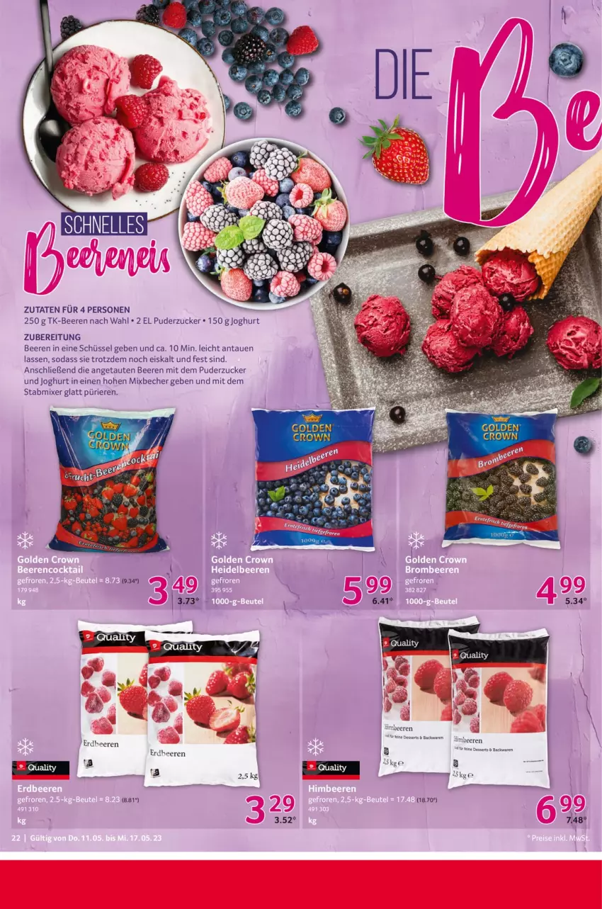 Aktueller Prospekt Selgros - Food - von 11.05 bis 17.05.2023 - strona 22 - produkty: backwaren, Becher, beere, beeren, dessert, desserts, eis, erdbeere, erdbeeren, joghur, joghurt, Mixer, schüssel, Soda, stabmixer, zucker