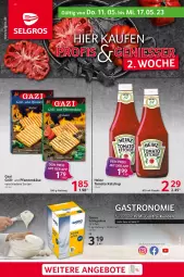 Gazetka promocyjna Selgros - Food - Gazetka - ważna od 17.05 do 17.05.2023 - strona 1 - produkty: buch, flasche, grill, Käse, ketchup, pfanne, pfannen, pfannenkäse, schnittkäse, tomato ketchup, und pfanne