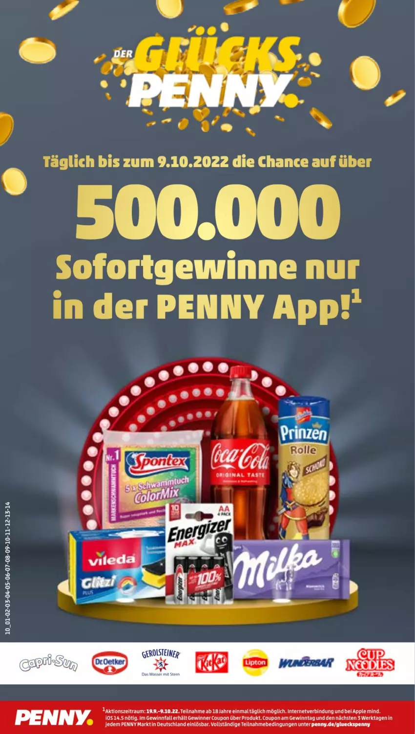 Aktueller Prospekt Penny - Prospekte - von 19.09 bis 24.09.2022 - strona 10 - produkty: coupon, Ti, wasser