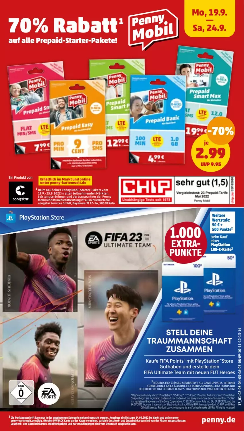 Aktueller Prospekt Penny - Prospekte - von 19.09 bis 24.09.2022 - strona 17 - produkty: ACC, congstar, elle, hero, lays, LG, PlayStation, ps4, regal, tee, Ti