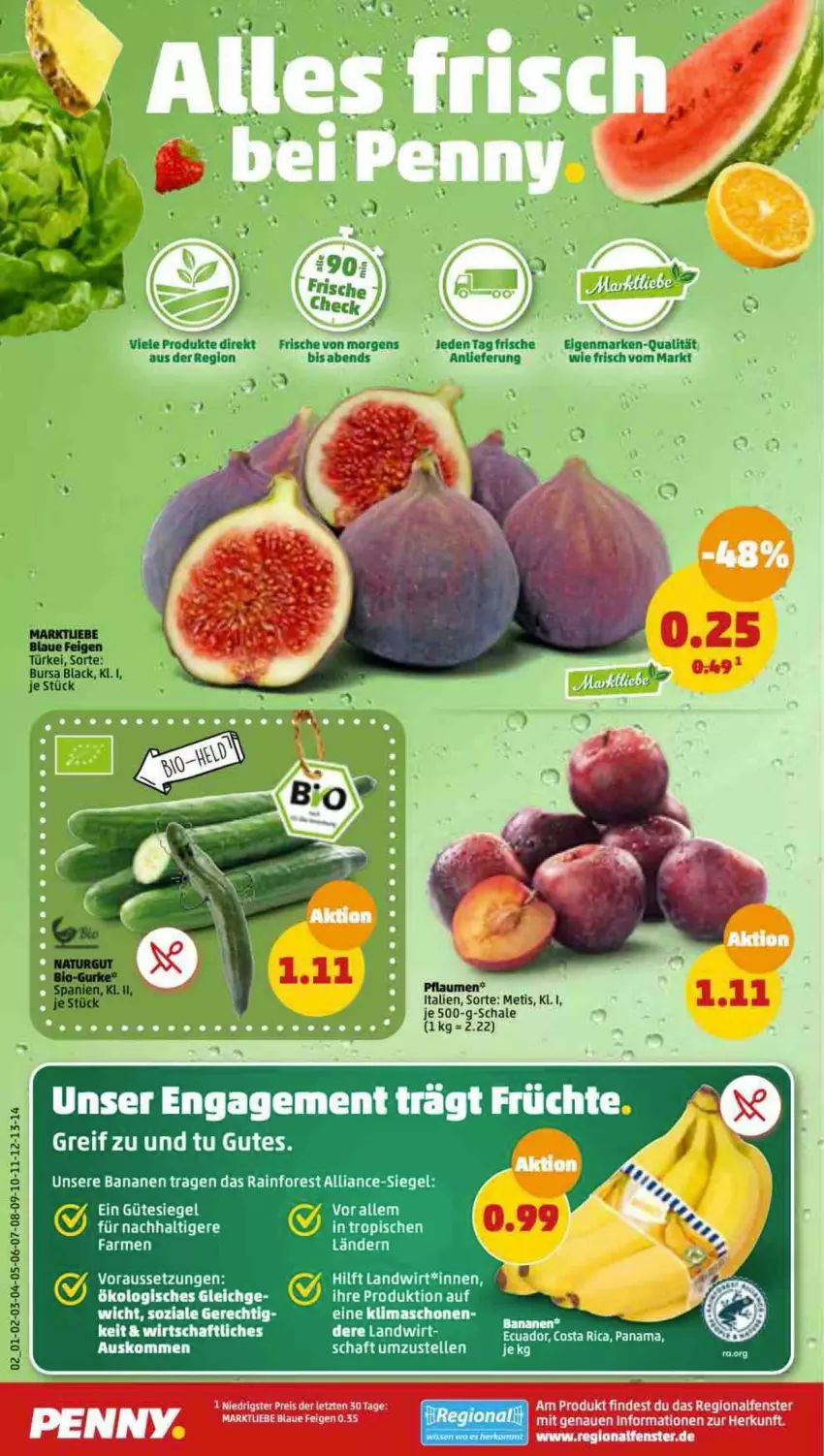 Aktueller Prospekt Penny - Prospekte - von 19.09 bis 24.09.2022 - strona 2 - produkty: banane, bananen, elle, lack, pflaume, pflaumen, Schal, Schale, Ti